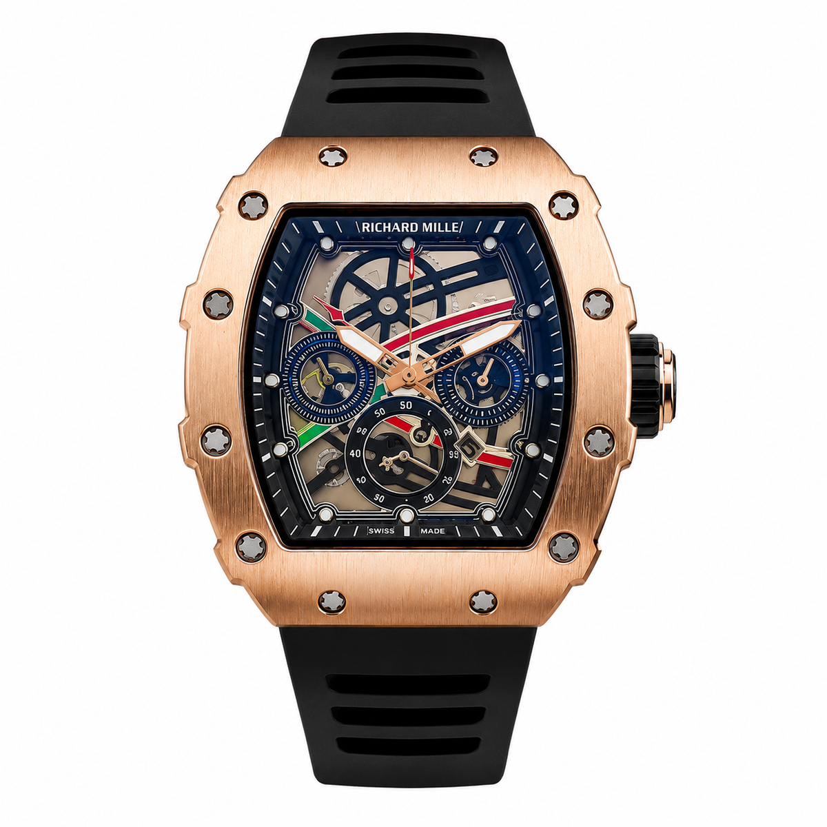 Relógio RM35-01 Automatic Flyback Chronograph 42mm Gold