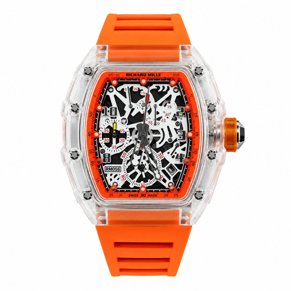 Relógio Masculino RM 056 - Pulseira de borracha - Resistente à água + Caixa