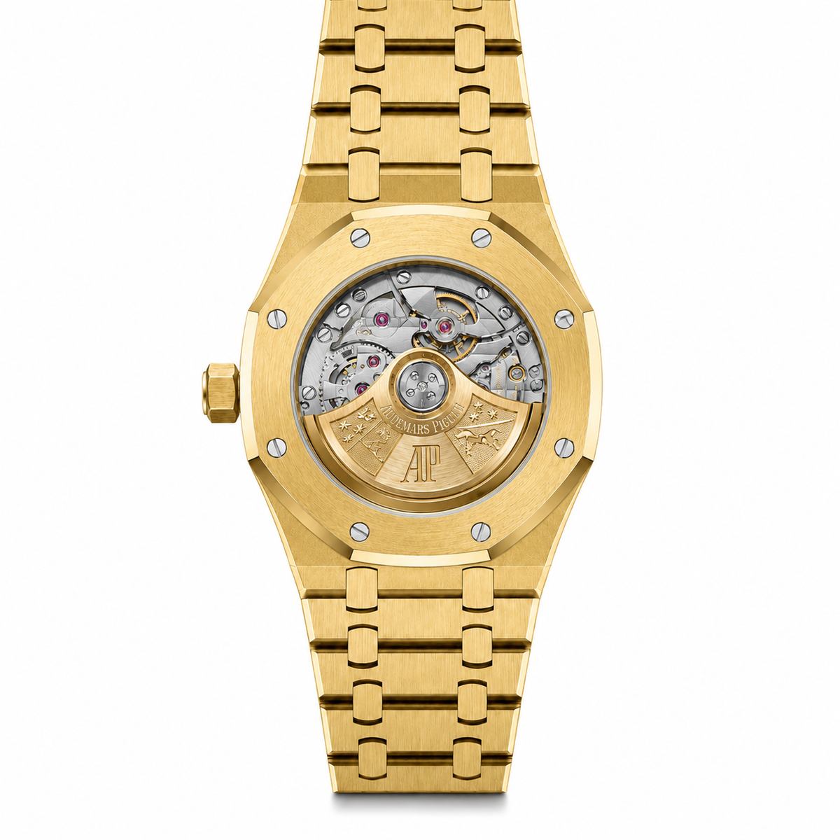 Relógio AP Royal Oak Gold Skeleton 43mm