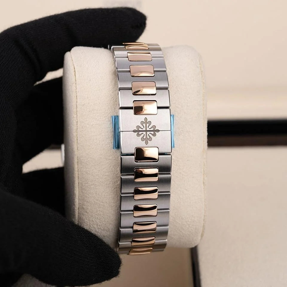 Relógio Nautillus Rose Gold Blue Dial 40mm