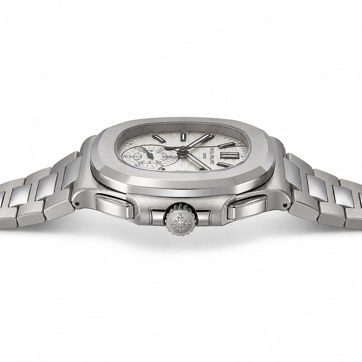 Relógio Nautilus Chronograph White Dial 40mm