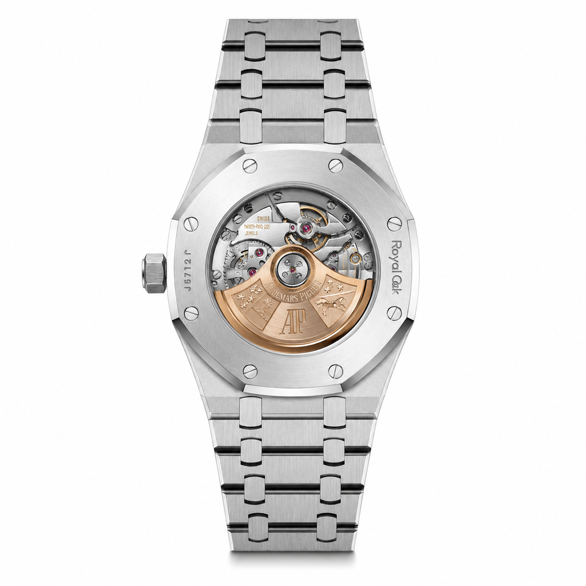 Relógio AP Royal Oak Silver Skeleton 43mm