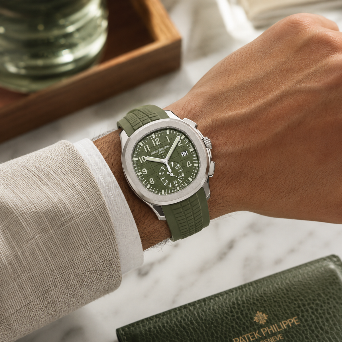 Relógio Geneve Aquanaut 42.2mm Verde