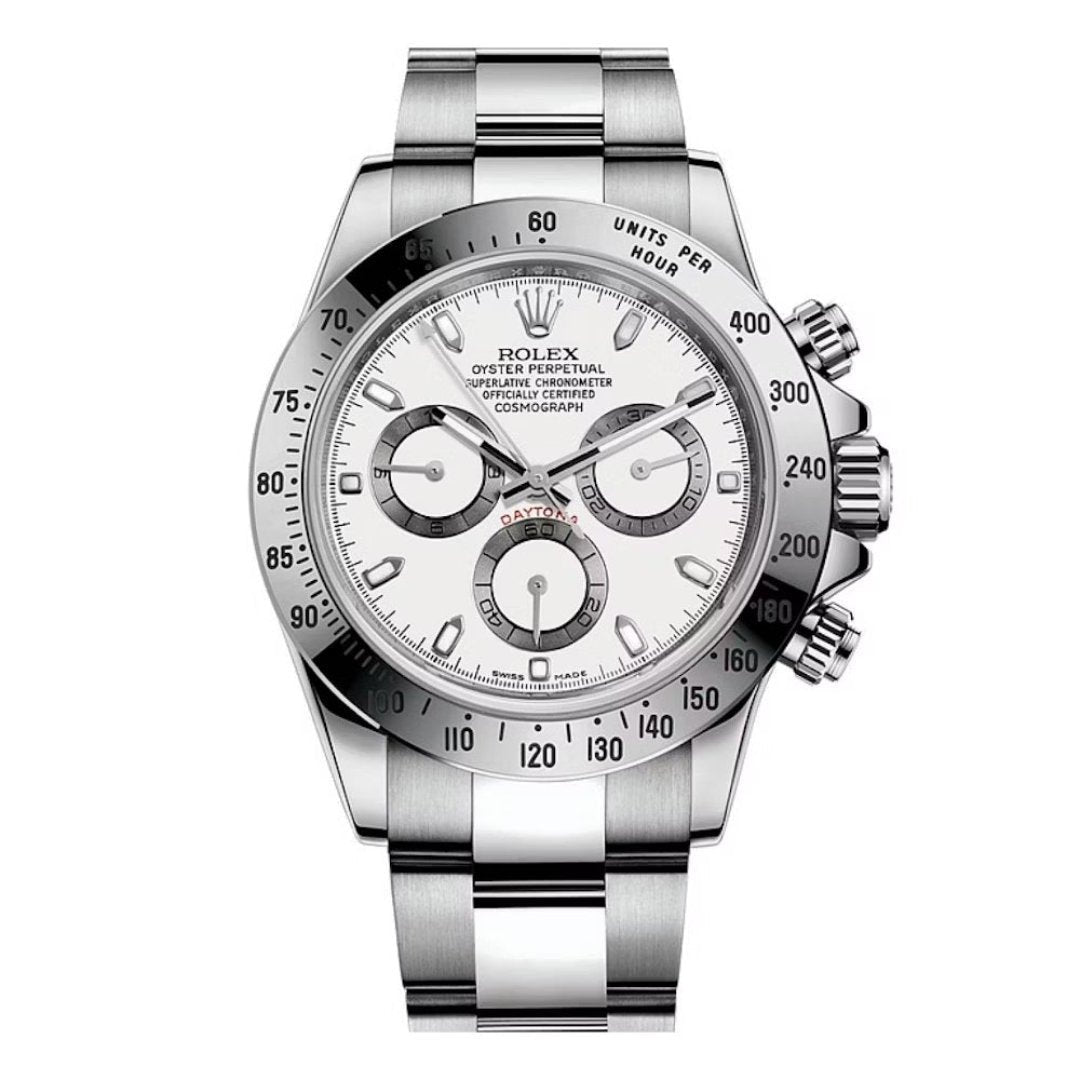 Relógio Daytona Masculino 40mm Prata