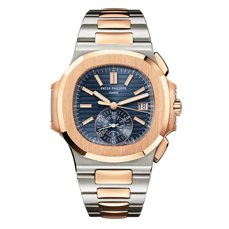 Relógio Nautillus Rose Gold Blue Dial 40mm